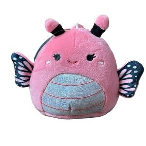 Squishmallows Andreina The Butterfly 3.5” Plush Keychain NWT